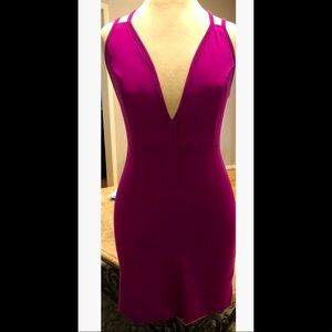 NastyGal Purple Mini Dress Bodycon Dress Small